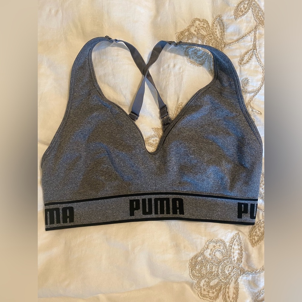 Gray Puma Sports bra